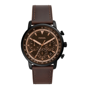 Watch strap Fossil FS5529 Leather Brown 22mm